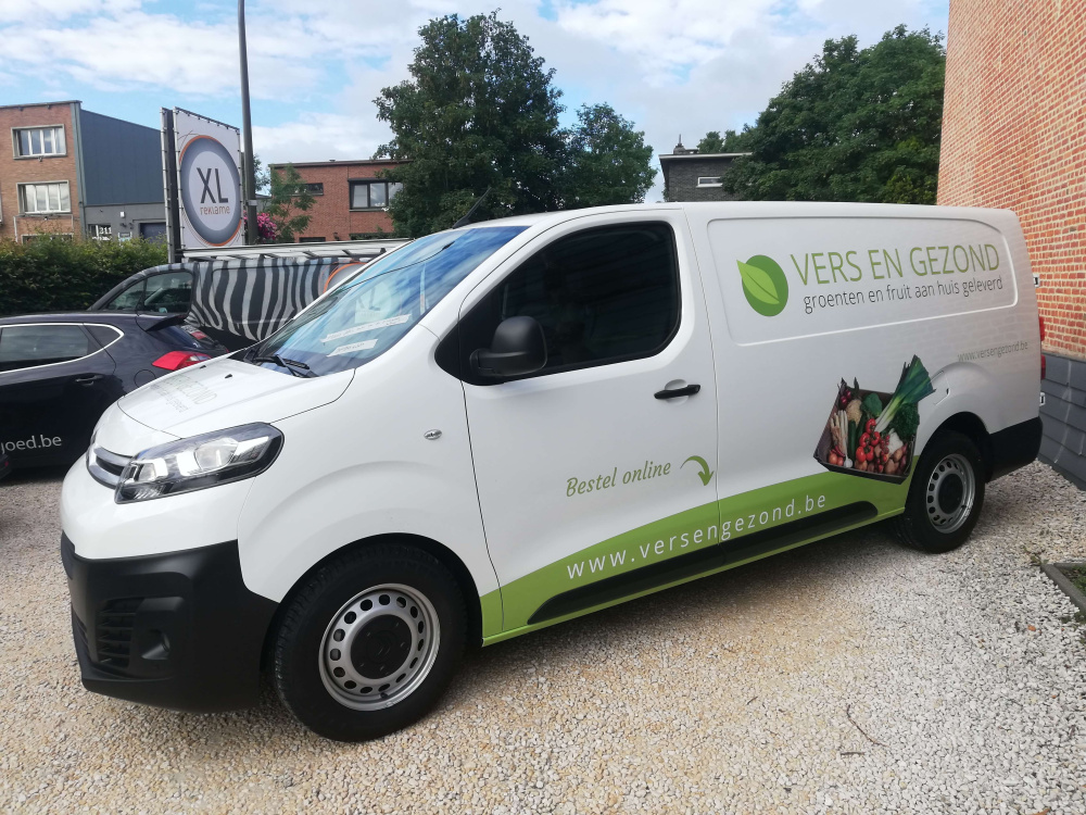 Belettering wagens-Vers en Gezond
