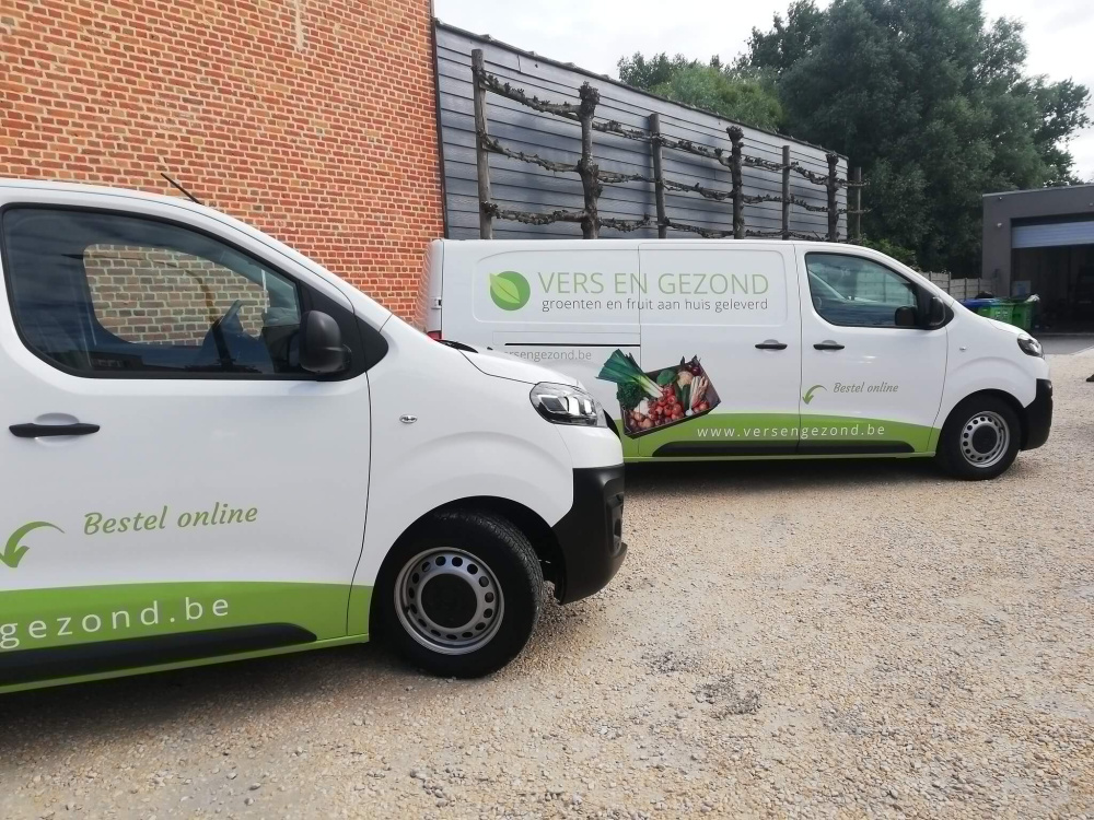 Belettering wagens Vers en Gezond